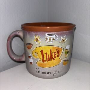 Gilmore Girls Luke’s Diner Logo Logo's Coffee Tea Mug Brown Grey NEW